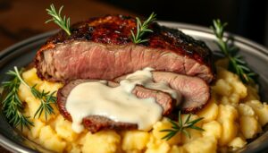 carne assada ao molho branco